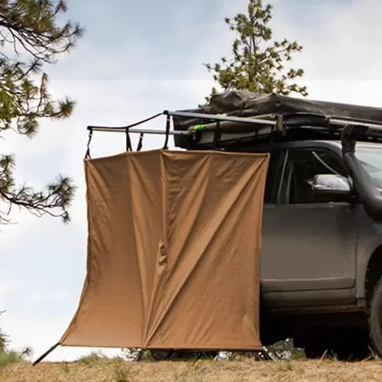 Custom Outdoor Car Side Bath Tent Shower Tent Car Bath Tent Folding Portable Camping Portable Toilet Changing