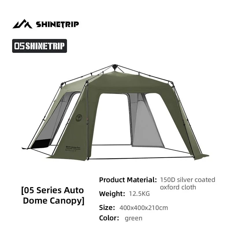 ShineTrip 05 Series Dome camping tent Quick Setup big tent camping car tent Oversized Canopy Waterproof Sunproof gazebo