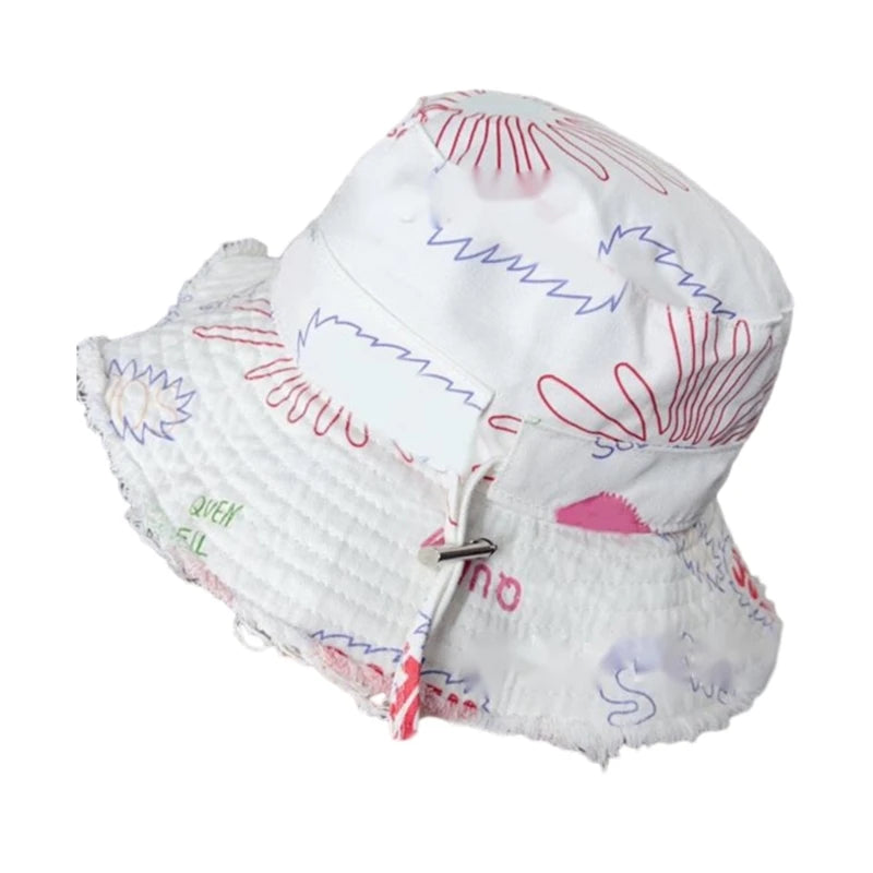 Fishing Hat Wide Brim Cover Sunshade Summer Must Have Item Colorful Painting Drop Shipping