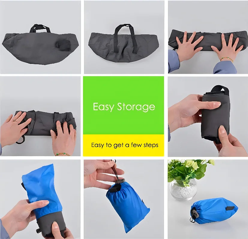 Outdoor camping equipment 8.5L portable folding water basin foot wash basin beach portable water storage bag outdoor tools