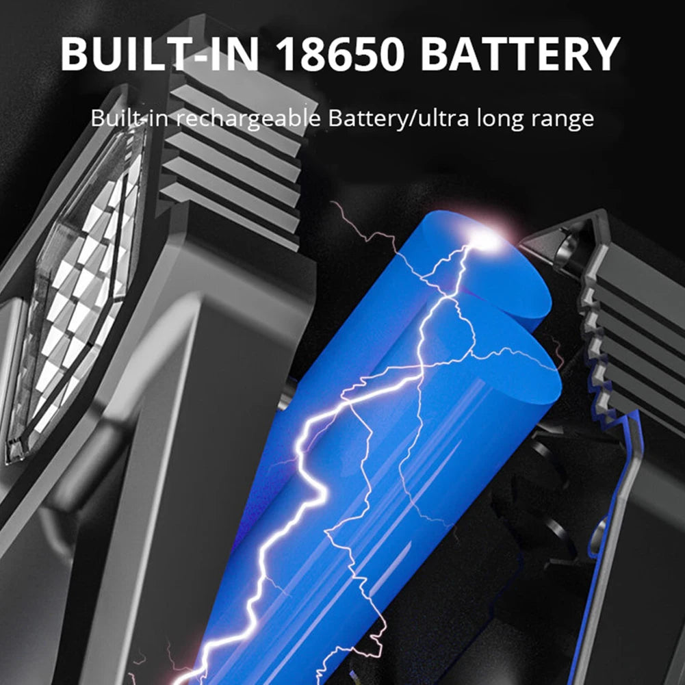 Portable Solar LED Flashlight Emergency Light Solar/USB Powered Camping Fishing Flashlight Work Light