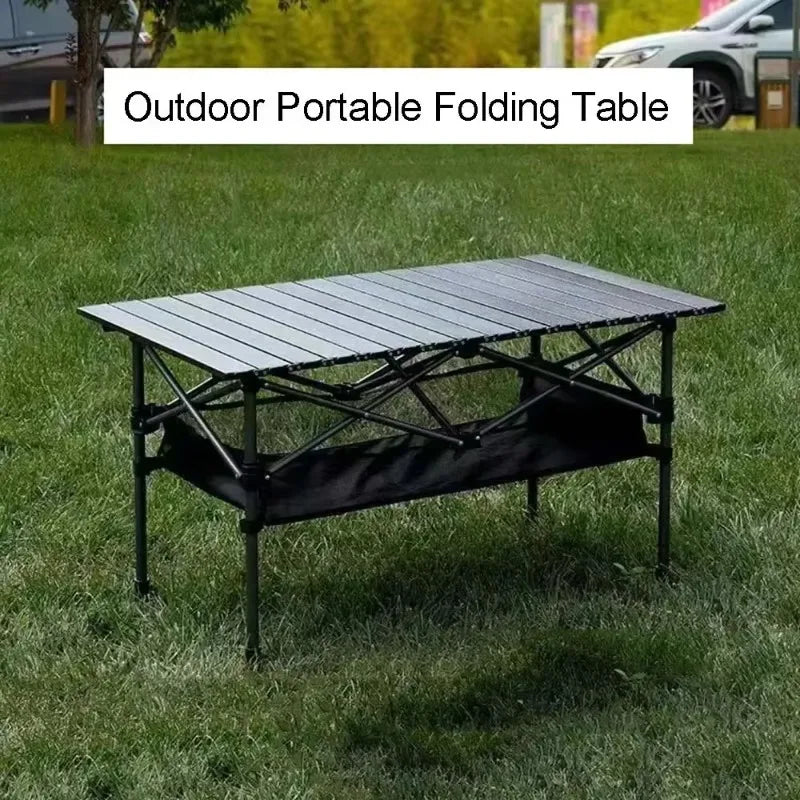Outdoor Folding Long Table with Easy Carrying Bag Lightweight for Self-Driving Trips Long Table Portable Camping Folding Desk