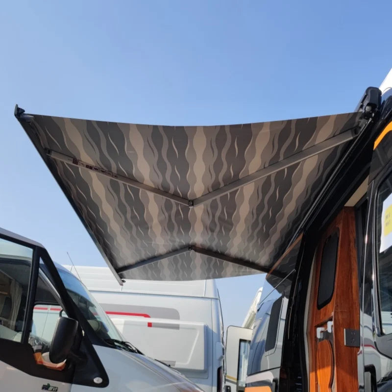 Retractable Side Motorized Awning Sun Shade Camper Van Awning Waterproof Rv Caravan Motorhome Awning