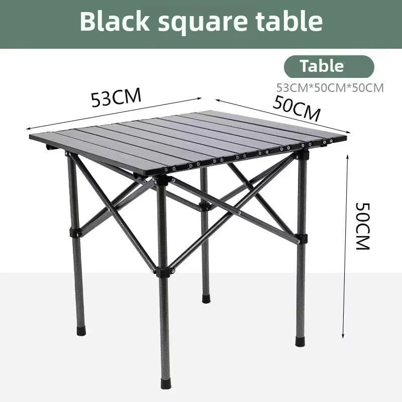 Outdoor Picnic Folding Desk Easy To Install Portable Camping Barbecue Table Sturdy Durable Egg Roll Tables Beach Leisure Desks