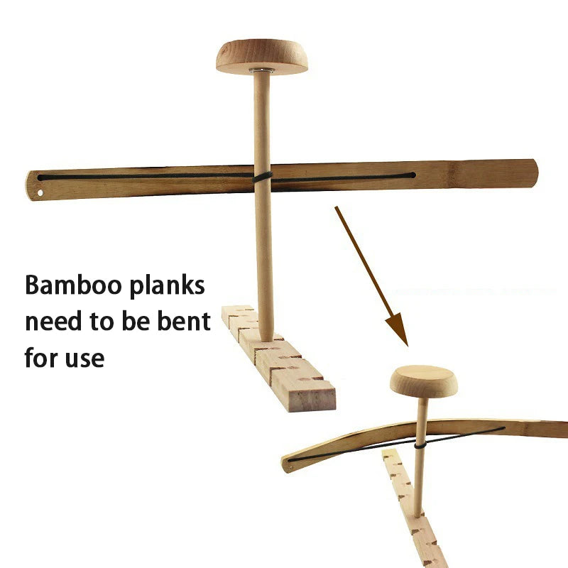 Bow Drill Friction Fire Starter Wood Make Tool Kit for Outdoor Survival Camping Hiking Emergency Fire Ignition Equipment