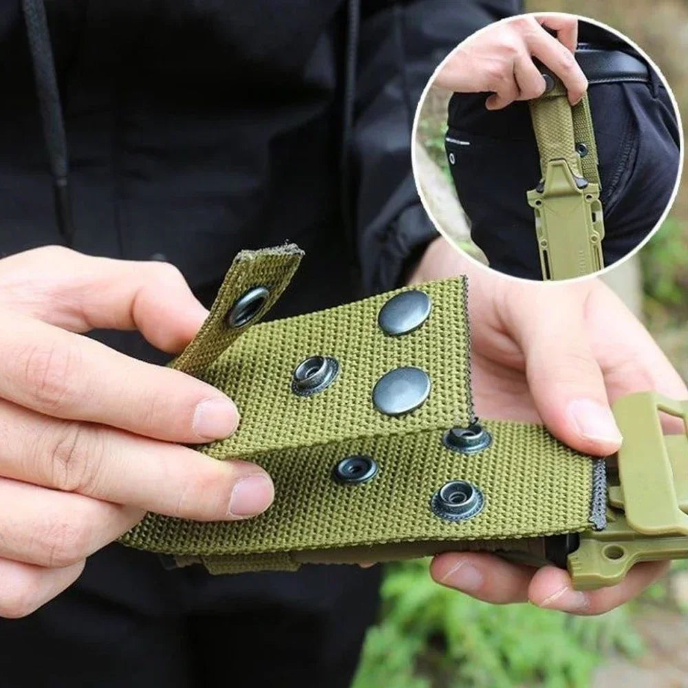 New EDC Tools for Outdoor Use Straight Serrated Knife, Portable Survival Knife for Camping, 440c Steel Fixed Blade Knife