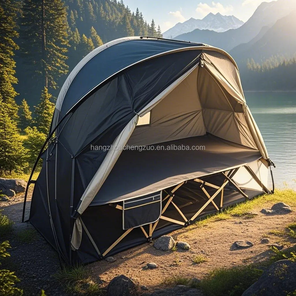 4-in-1 Camping Cot Tent, Foldable 1 Person Camping Tent, Tent Cot Folding Off the Ground Tent,Fishing Tent,Sleeping Bed Tent