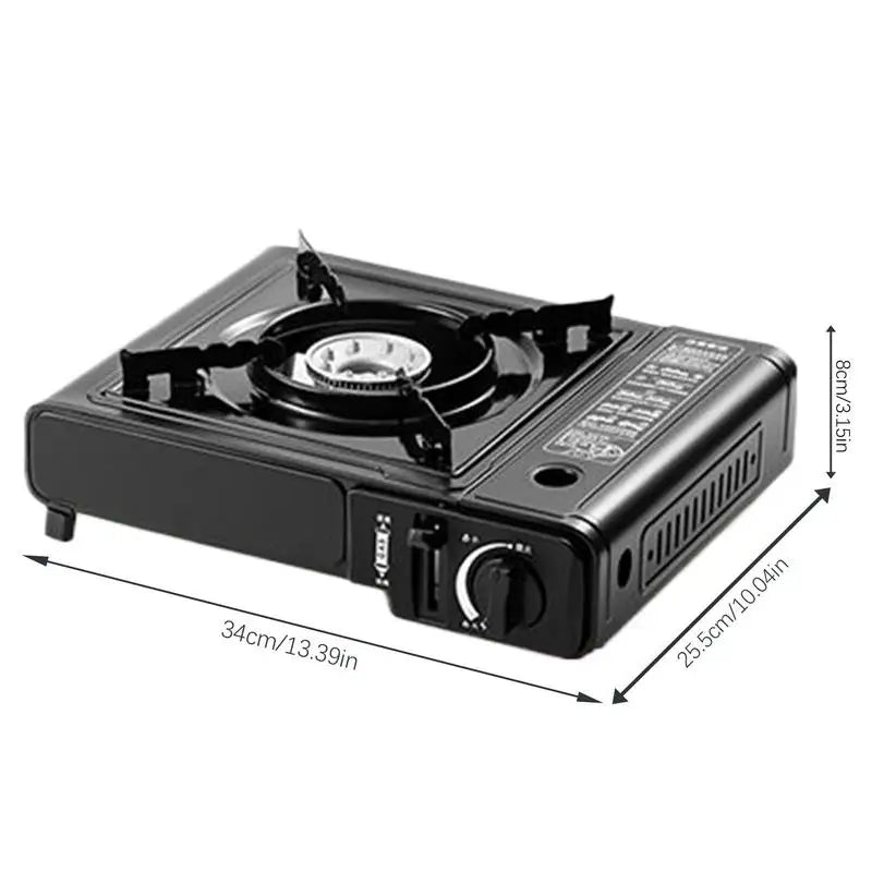 Portable Camping cassette stove with windproof ring Cooking Gear Outdoor Picnic camping Burner for home camping and travel