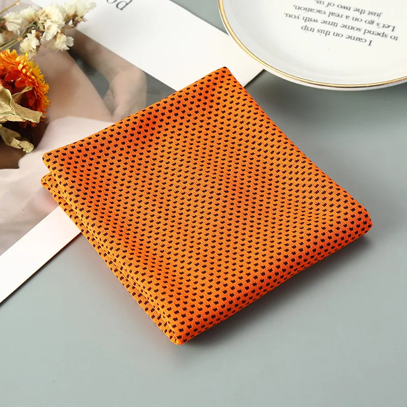 Cooling Ice Towels Microfiber Yoga Cool Thin Towel Outdoor Sport Gym Wear Icing Sweat Band Top Sports Towel Summer Cooling Scarf