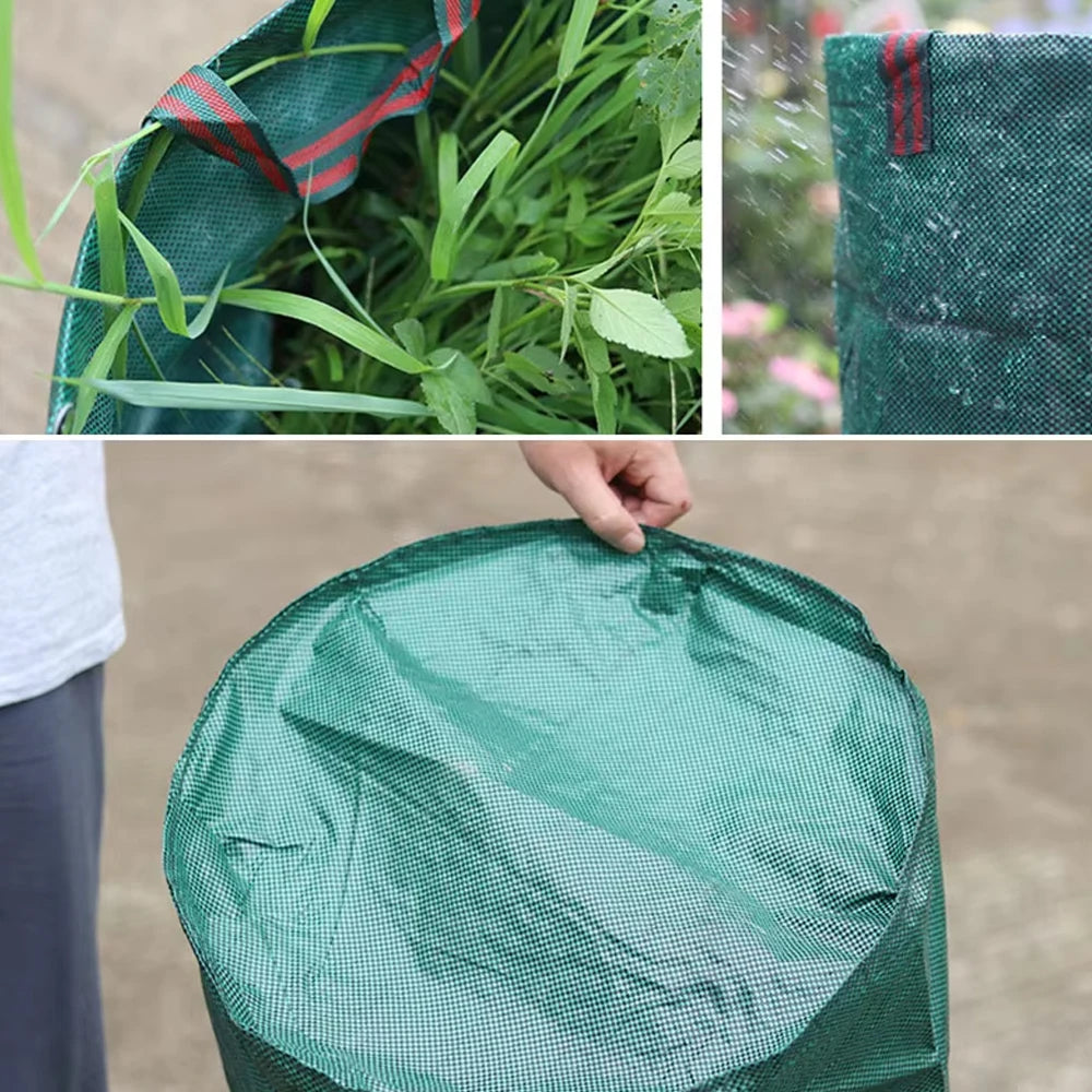 Heavy Duty Large Garden Waste Bag for Yard Leaf Weeds Grass Rubble - Outdoor Trash Bag Garden Rubbish Bags for Waste Bins Storag