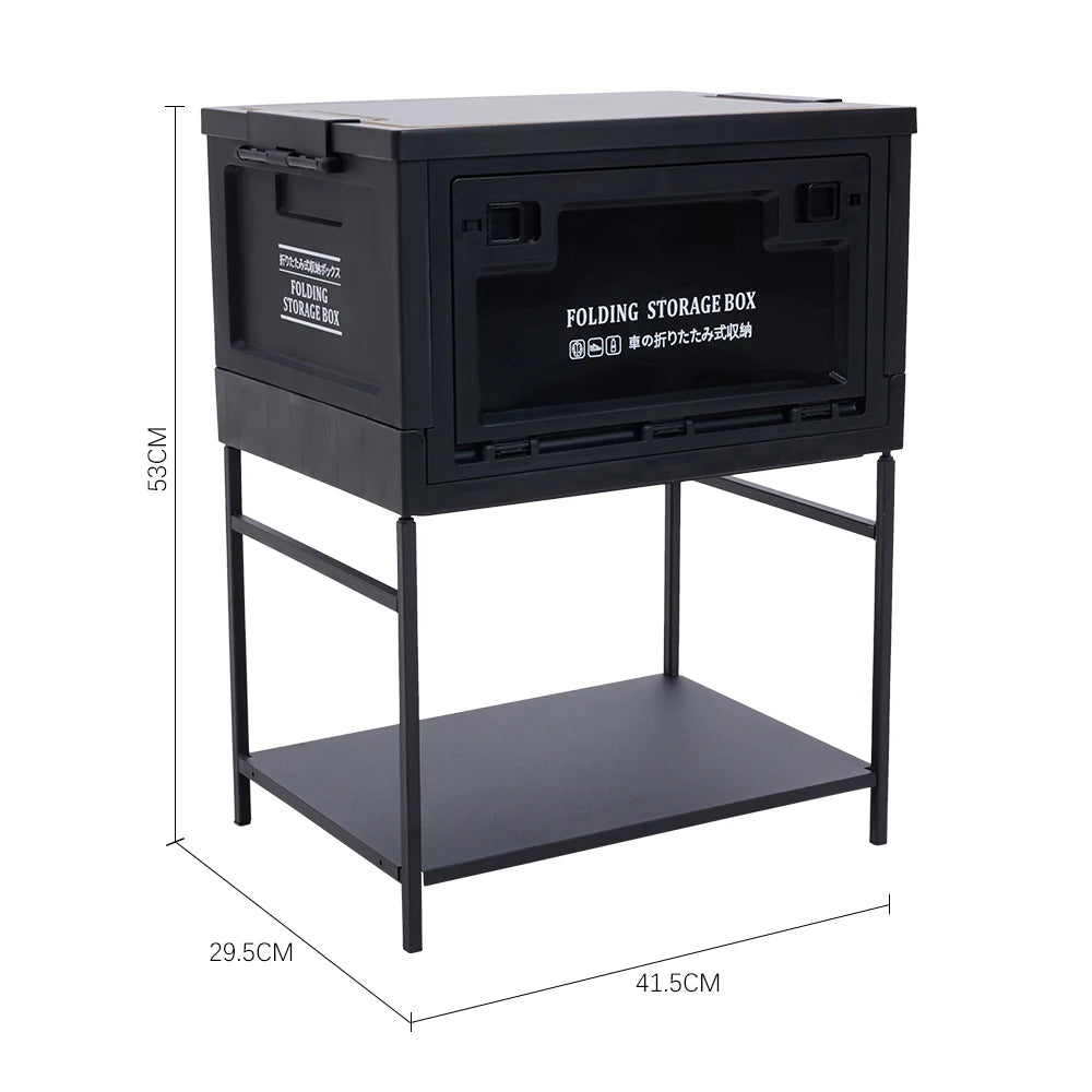 【Breeins】Outdoor Camping Folding Storage Box Thickened Folding Table Camping Storage Table Tableware Storage Camping Equipment