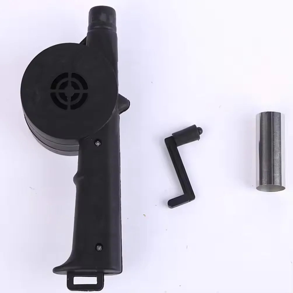 Picnic Camping Accessories BBQ Tools Portable Barbecue Fan BBQ Accessories Hand-cranked Air Blower Fire Bellows Tools