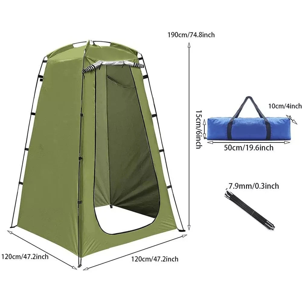 Portable Pop Up Tent for Camping Shower & Toilet, Lightweight Privacy Changing Room, Outdoor Hiking Fishing Instant Shelter