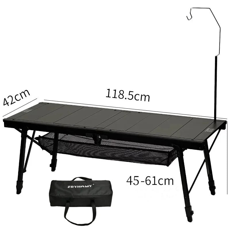 IGT Table igt 4 Unit Table Camping Folding Table Portable Lightweight  Aluminum Alloy  Desk BBQ Dinning Outdoor Camping Desk