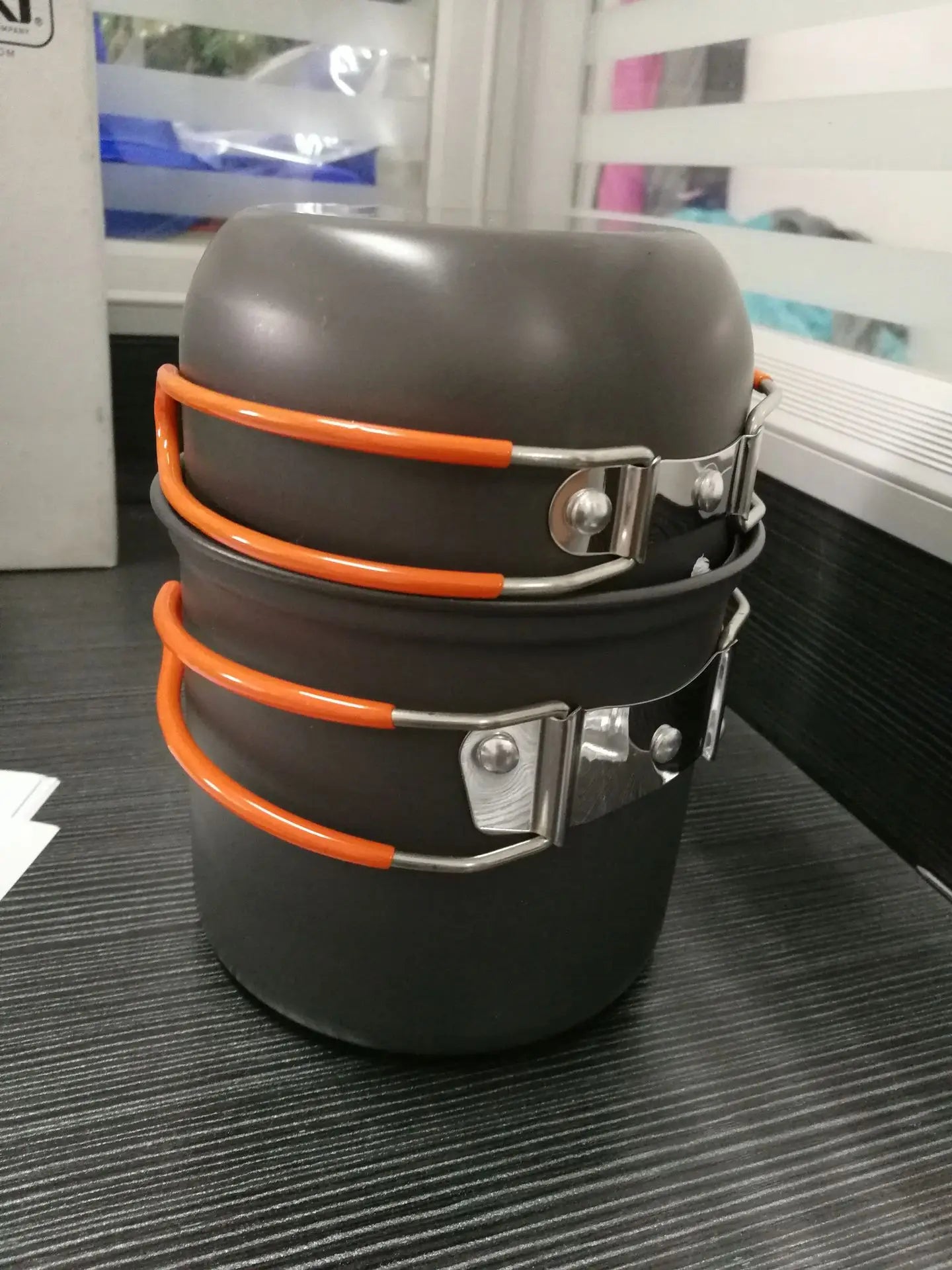 Camping Pots Cookware Set Portable Outdoor Cooking  Tableware for Hiking Trekking Picnic Fishing Mountaineering