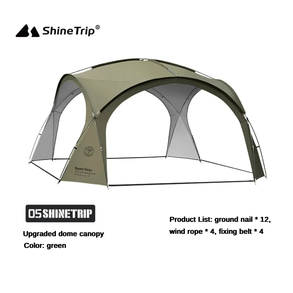 Camping Dome Tents for Outdoor, Tarp or Accessory, Big Canopy, Beach Awning, Waterproof Picnic Tent, 8-10 Persons