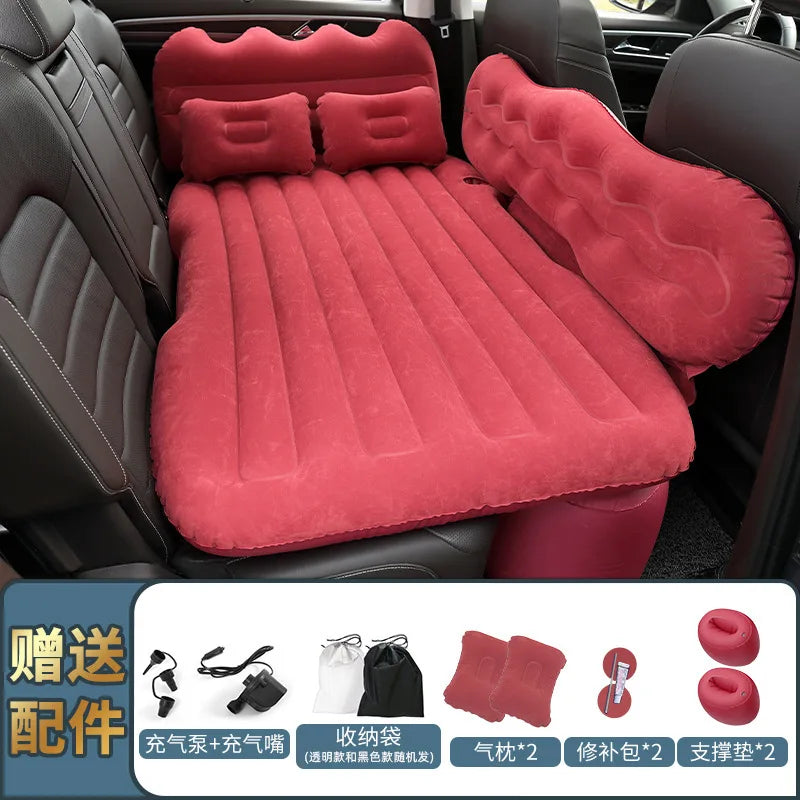 Car Inflatable Mattress SUV Sedan Rear Bed Children's Sleep Car Folding Air Cushion Bed Home Outdoor Camping Mat