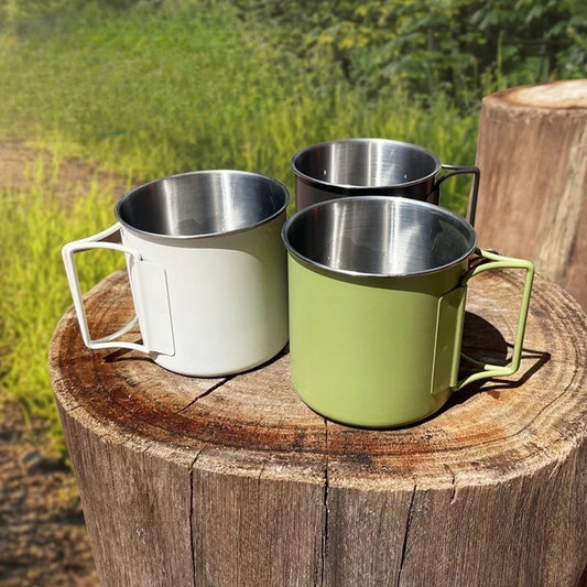 Camping Mug Titanium Cup Tourist Tableware Picnic Utensils Outdoor Kitchen Equipment Travel Cooking Set Cookware Hiking