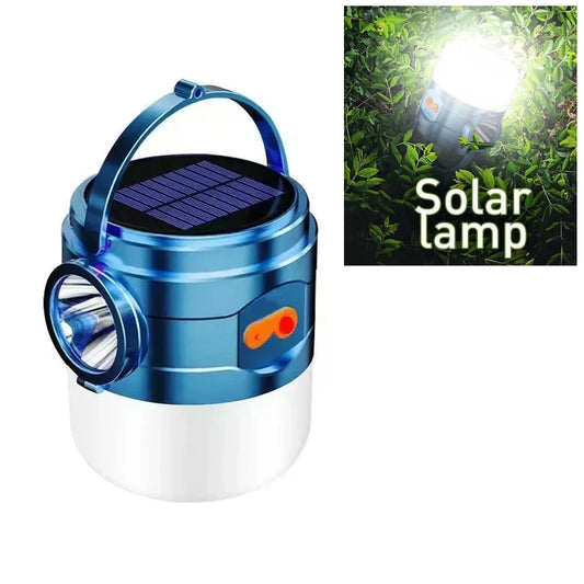 Solar Light Portable USB Rechargeable Camping Lamp Waterproof Lanterns Tent Lamp Emergency Lights Energy Saving Bulb