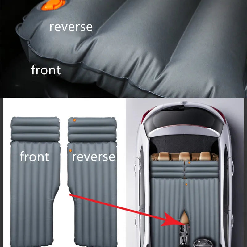Best Universal Inflatable Car Mattress SUV Jeep Truck Car Back Seat Air Mattress Single Outdoor Camping Car Air Bed New