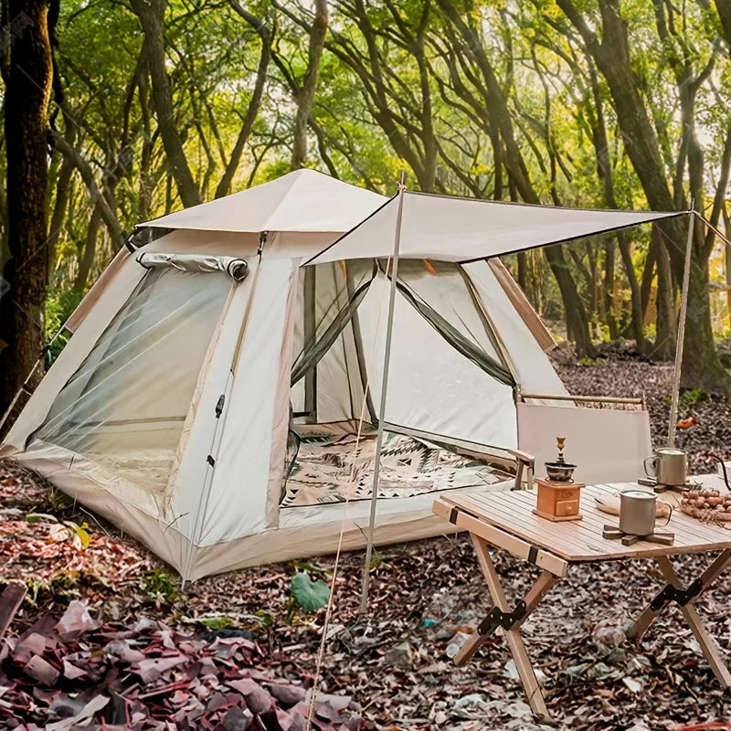 Tent automatic tent free Family tent outdoor camping inside space can accommodate 4-5 people suitable for tourist beach camping