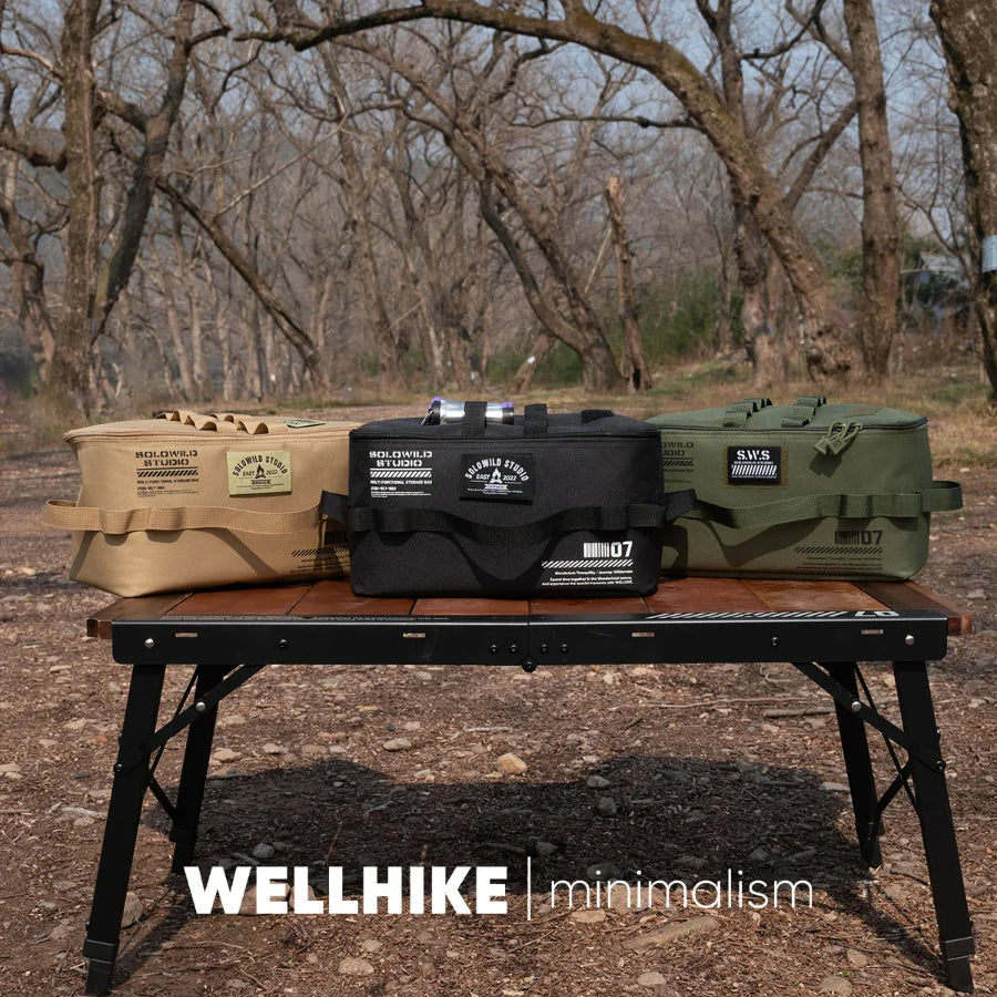 Cross-border Multi-functional Outdoor Camping Large Capacity, Camping Equipment Storage Bag,  Tableware Tools, Gas Tank Sundries