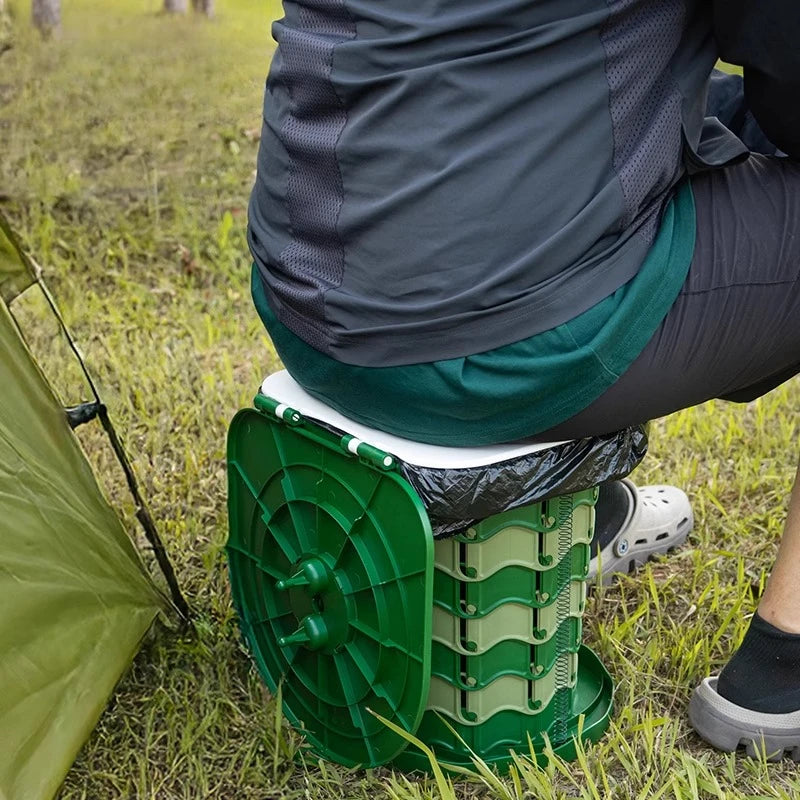 Ultra-Light Foldable Camping Toilet – Portable Outdoor Toilet for RV, Hiking, Emergency, Multi-Function As Stool