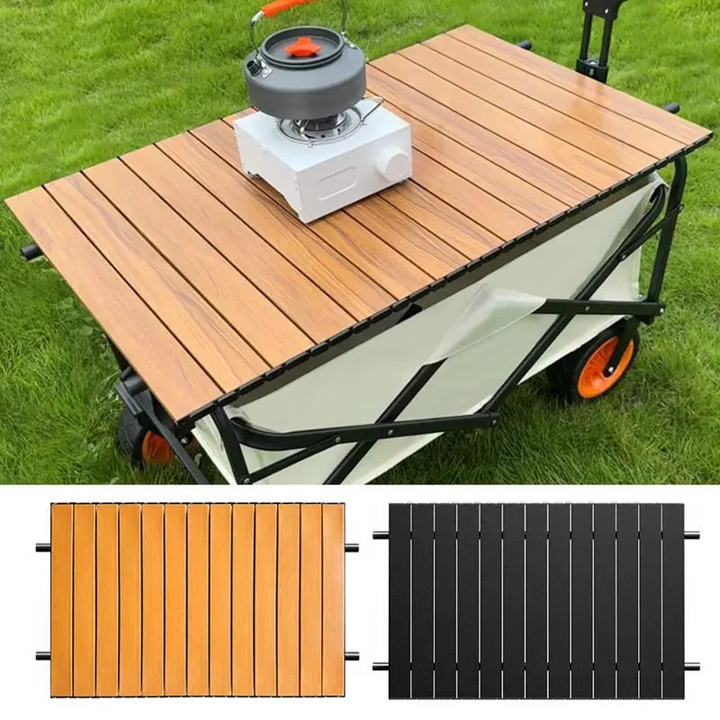 Outdoor Portable foldable table Heavy Duty Garden Cart Board Camping Table Top Attachment for party wedding barbecue camping