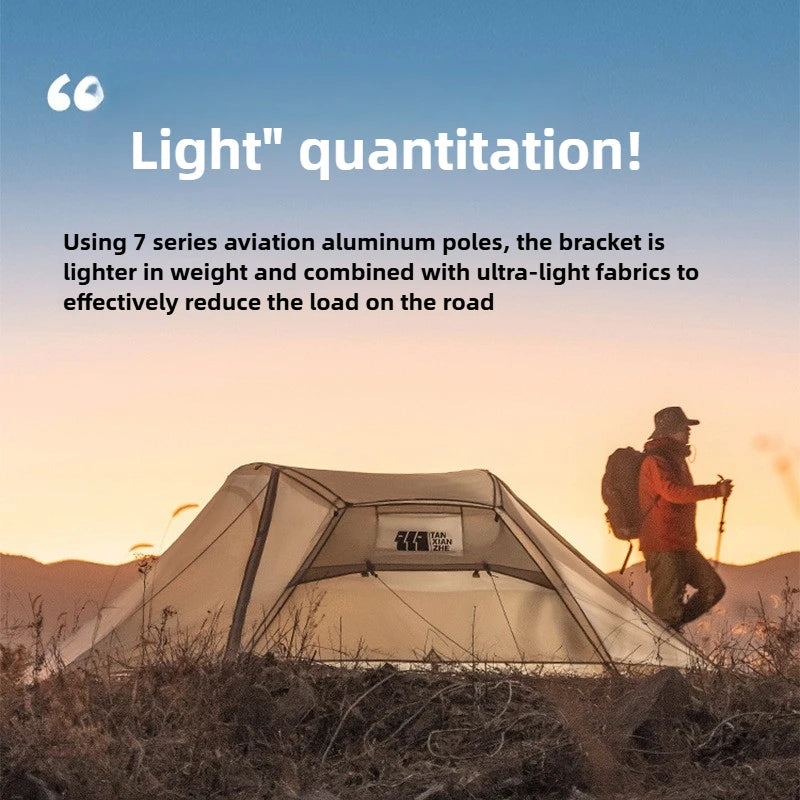 Dangers Outdoor Camping Professional Mountaineering Tent Convenient Winter Rainproof Double Hiking Camping Equipment Set