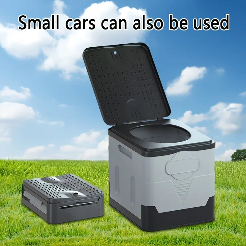 1 Portable Outdoor Toilet, Car Toilet, Foldable and Mobile Toilet, Suitable for Outdoor Camping, Hiking, Hiking, Tourism
