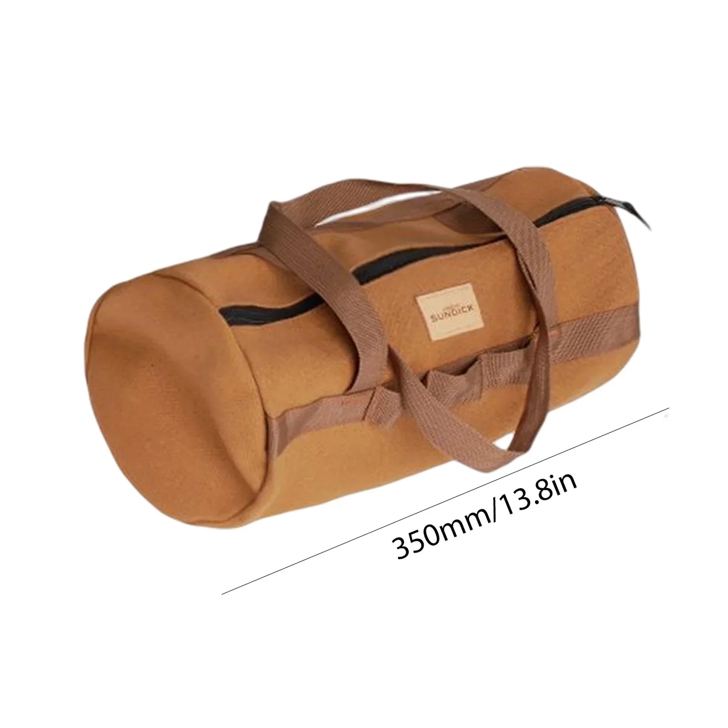 Camping Tools Storage Bag Large Capacity Cylinder Tent Stake Bag Portable Utility Tool Handbag Lightweight for Outdoor Camping
