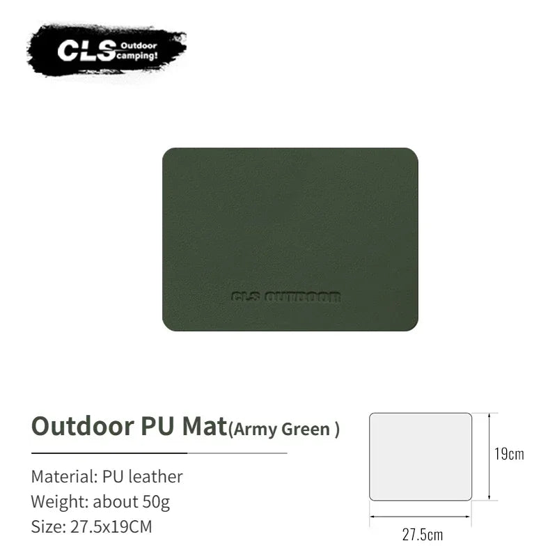 CLS Camping Table Mats  Waterproof Insulated Table Mat Leather Floor Mat PU Tablecloth Floor Mat Greaseproof Table Stall Picnic
