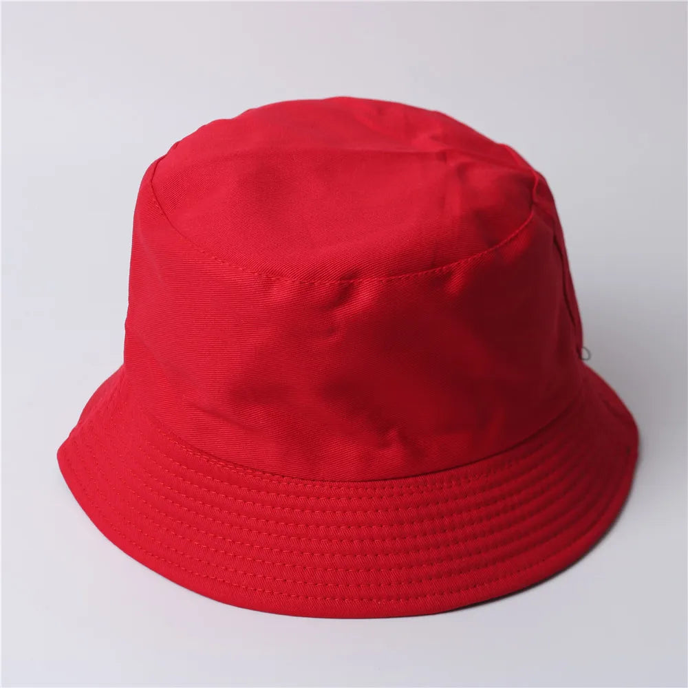 Free Custom LOGO Design Double-sided Bucket Hat Ladies Men Summer Fishing Hat Leisure Fishing Hat Panama  Bob Bucket Gorros