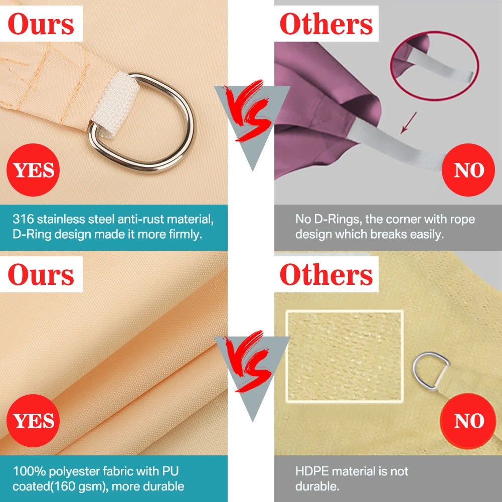 Retractable Car Awning Camper Truck Camping Side Tent Shade Water Resistant Shelter with 2M Tent Pole for Car/SUV/Truck/Van/Jeep