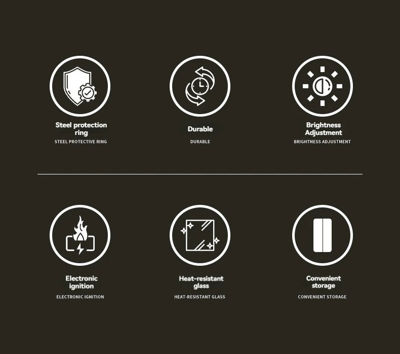 CAMPINGMOON Outdoor Lighting, Tent Light, Medium-sized Portable Small Lantern, Campsite Gas Light