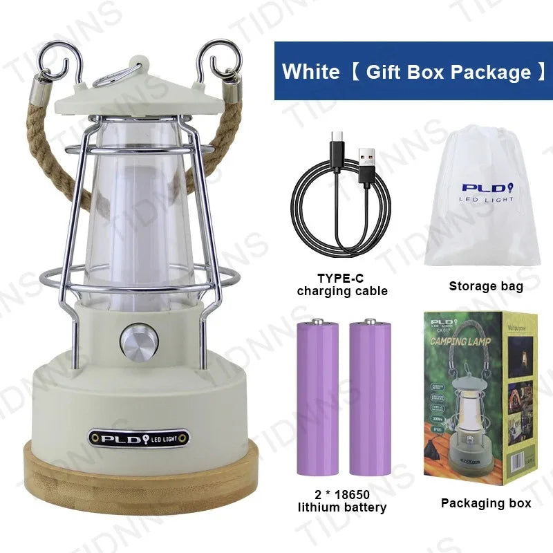 Camping Light Portable Torches Flashlights Tent Lamps Stepless Dimming Travel Retro Lamps Outdoor Lighting