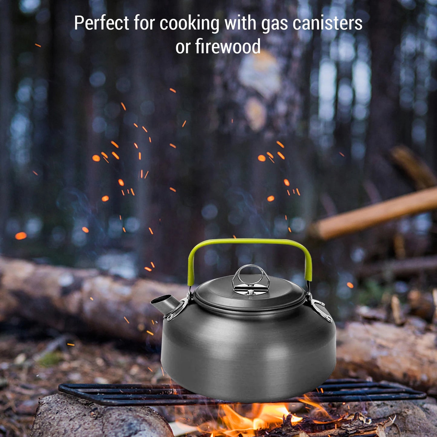 Camping Cookware Set Outdoor Cooking Equipment for Camping Hiking and Picnics for 2 People All in One Compact Camp Cooking Set
