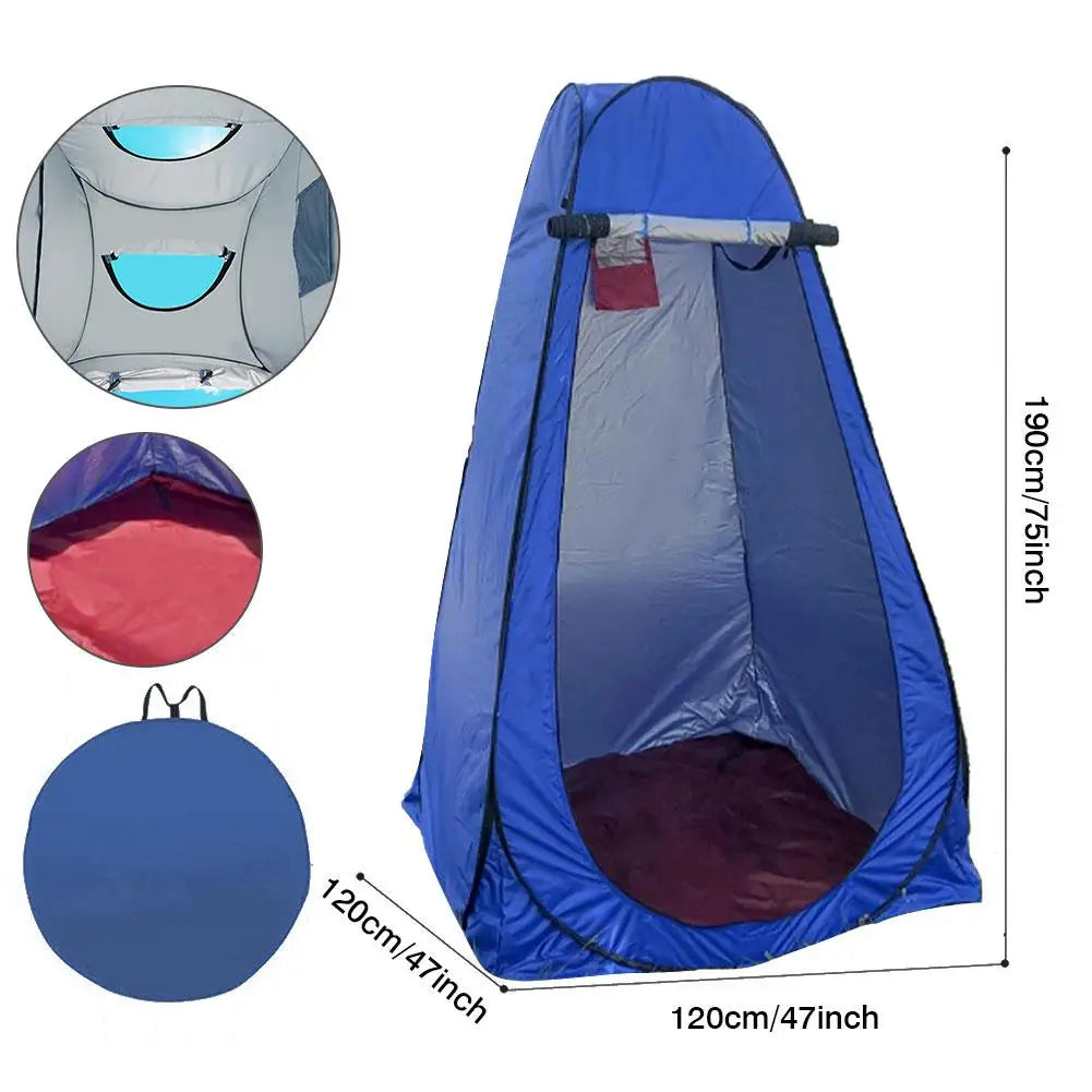 Portable Outdoor Camping Tent Shower Tent Bath Fitting Room Tent Shelter Camping Beach Private Toilet Camping Tent