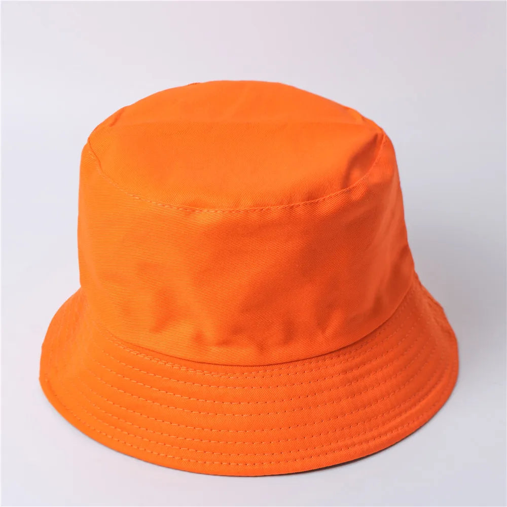 Free Custom LOGO Design Double-sided Bucket Hat Ladies Men Summer Fishing Hat Leisure Fishing Hat Panama  Bob Bucket Gorros