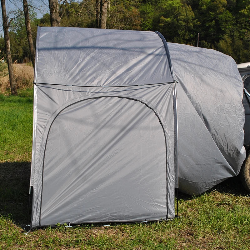 Car Rear Tent with Floor, SUV Back Tent Stand, Freely Hatchback Tent, Generous Vertical Height, Reliable in All Elements