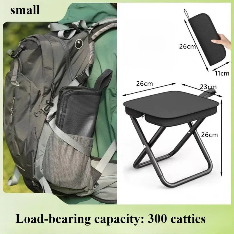 Outdoor Picnic Camping Folding Stool Portable Small Stool Park Picnic Fishing Small Stool Suitable for Outdoor Camping Picnic