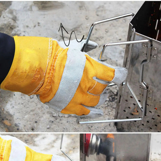 Foldable Charcoal Chimney Starter Stainless Steel for BBQ Travel Accessories