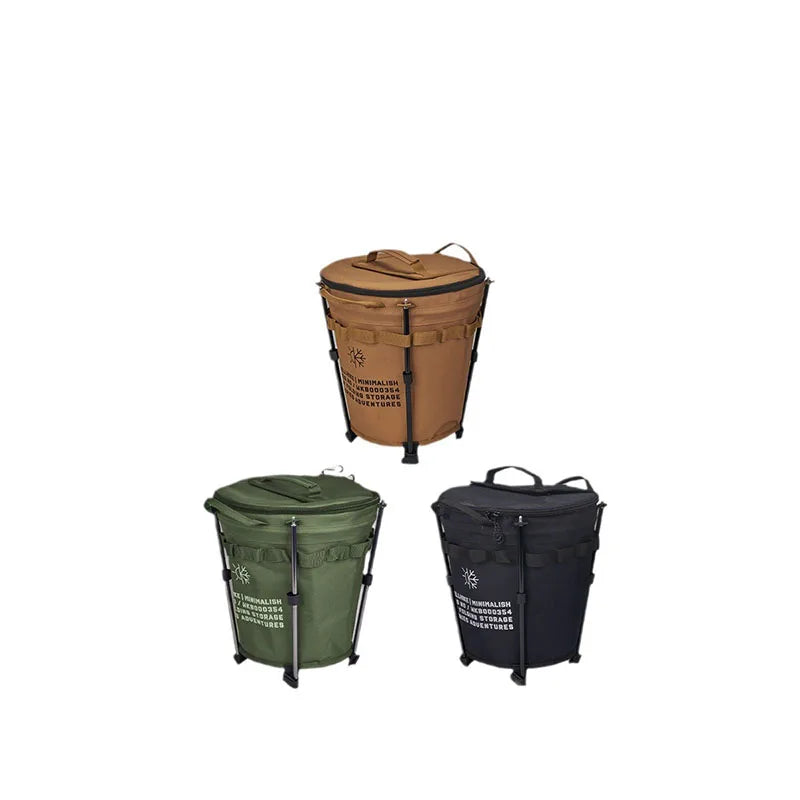 WELLHIKE Portable Collapsible Outdoor Camping Ice Bucket Car Carrying Round Bucket Insulation Keep Cold Keep Fresh Bag