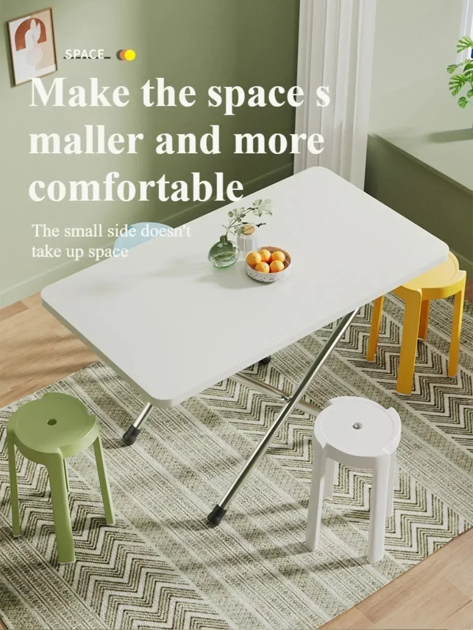 Folding Table Camping Not Easy Shake Durable Rectangular ShapeTable High Load-bearing Capacity Portable Camping Table Foldable