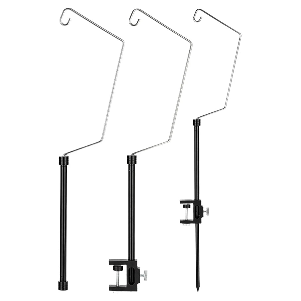 Portable Lamp Bracket Aluminum Alloy IGT Table Lantern Hanger Multifunctional Desktop Light Stand for Outdoor Garden BBQ