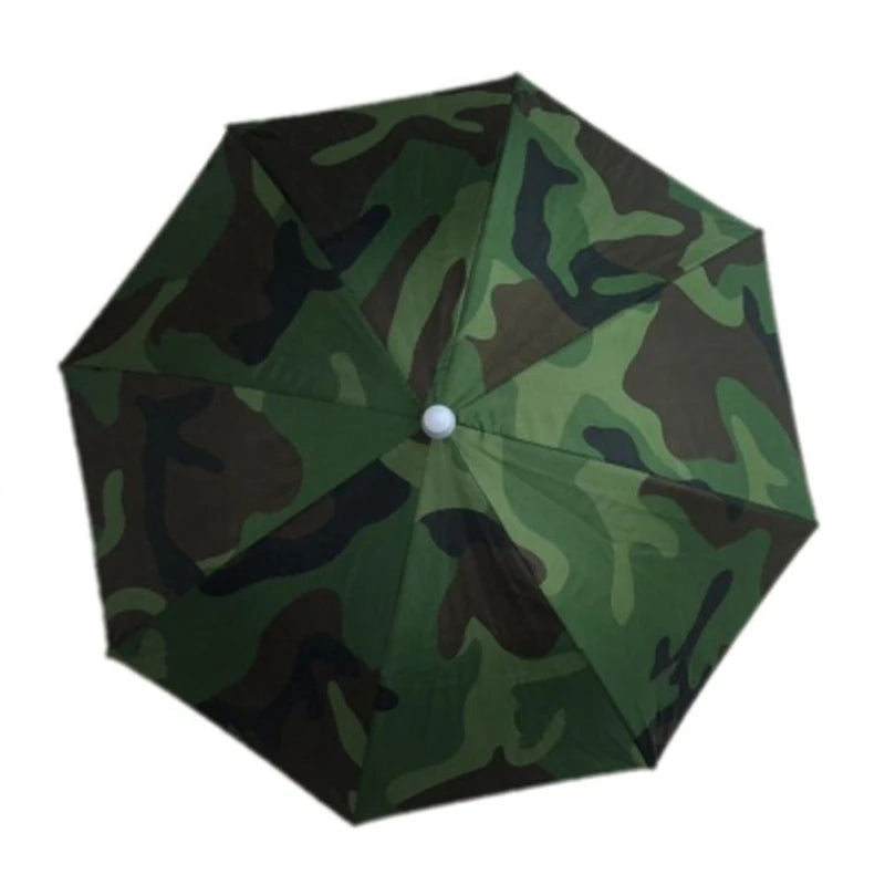 Foldable Outdoor Umbrella Hat Women Men Fishing Headwear Sun Cap Camping Fishing Headwear Cap Beach Head Hats