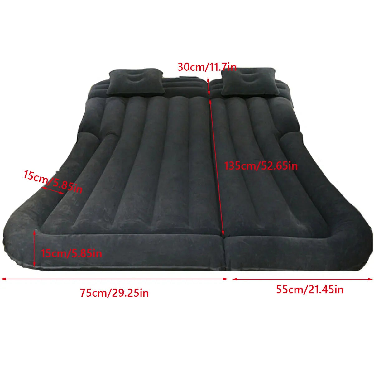 Car Air Bed SUV Air Mattress Inflatable Car Air Mattress Bed Car Inflatable Bed Back Seat Mattress with Two Pillows Durable Car