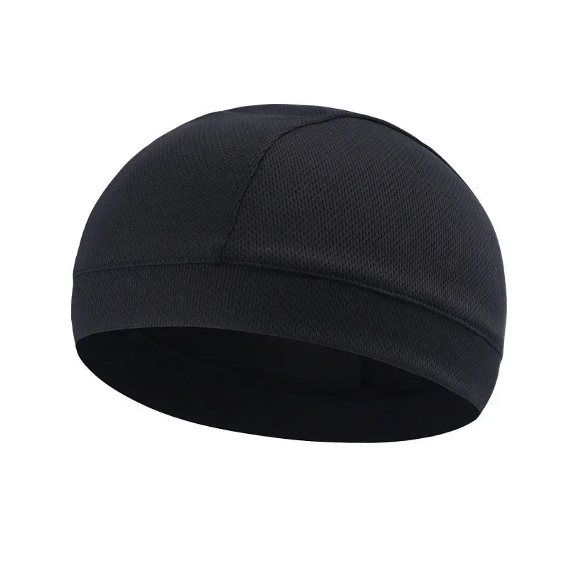 Summer Unisex Quick-dry Breathable Hat Motorcycle Bicycle Helmet Inner Liner Cap Outdoor UV Protection Hat Balaclava Cycling Cap