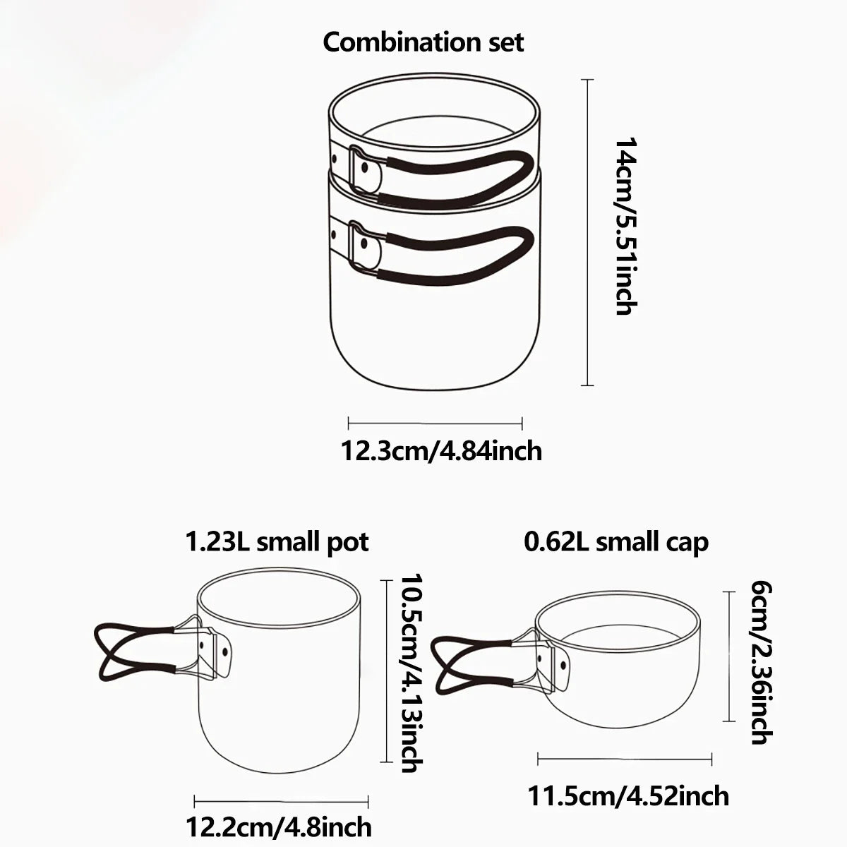 Camping Cookware Kit with Stove Outdoor Cooking Set with Knife Fork Spoon Outdoor Pot Travel Tableware Kitchen Hiking Picnic BBQ