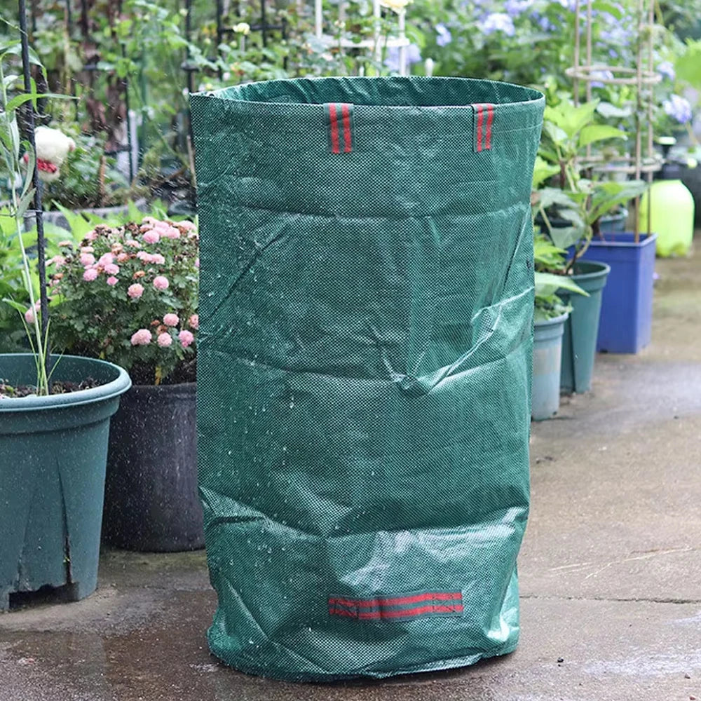 Heavy Duty Large Garden Waste Bag for Yard Leaf Weeds Grass Rubble - Outdoor Trash Bag Garden Rubbish Bags for Waste Bins Storag